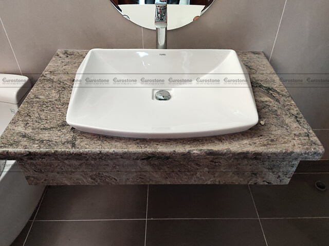 da granite op lavabo